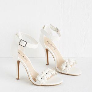 All Fleur You Heel in White ModCloth
